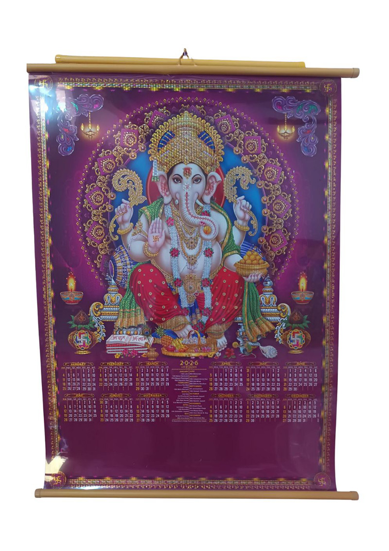 Crystal Calendar Ganapati